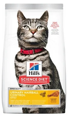 Nourriture pour chats, Science Diet urinaire et contrôle des boules de poils, Hill's