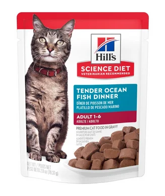 Pochette morceaux en sauce au poisson Science Diet pour chat 2.8oz