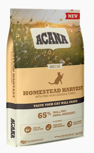 Nourriture pour chats, récolte de la ferme, Acana chat