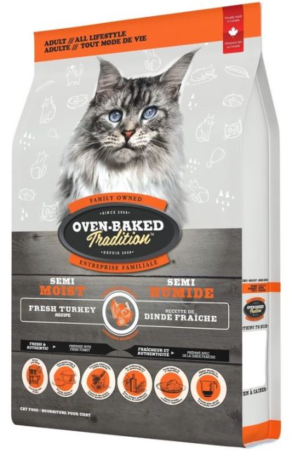 nourriture pour chat Oven-Baked Tradition semi-humide à la dinde