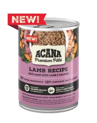 ACANA PREMIMUM PÂTÉ, Conserve pour chiens recette à l'agneau