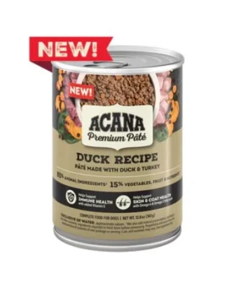 ACANA PREMIMUM PÂTÉ, Conserve pour chiens recette au canard