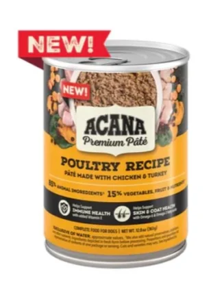 ACANA PREMIMUM PÂTÉ, Conserve pour chiens recette à la volaille